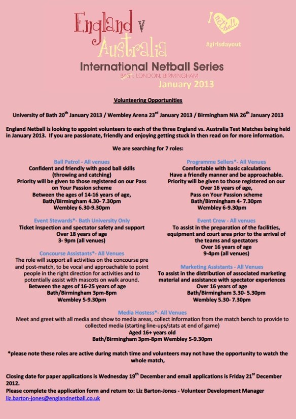 Test Series Volunteering Opps